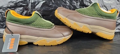 Zapatos de senderismo Bass Outdoor para mujer sin cordones Field Duck bajos verdes marrones talla 6 nuevos sin caja Foto 1 de 4