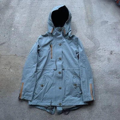 Chaqueta Holden Mujer Mediana Azul Refugio Cremallera Completa Invierno Con Capucha Impermeable Foto 1 de 4