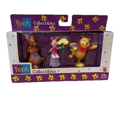 Winnie The Pooh Mattel Collectible Figurine Set Piglet , Pooh , & Kanga With Roo Foto 1 de 3