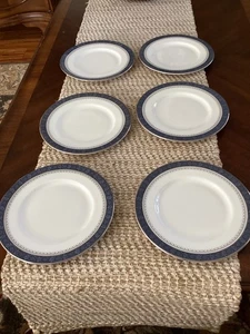 Royal Doulton Sherbrooke (6) 8" Salat Dessert Teller Top Gebrauchter Zustand - Bild 1 von 4