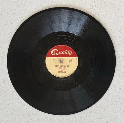 Vinilo Rockabilly Johnny Cash Don't Make Me Go / Next In Line 78 RPM Foto 1 de 2