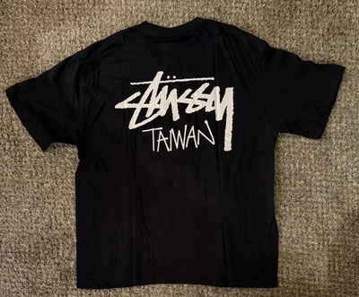 Stussy Shirt Taiwan Black T-shirt  Tee Size XL Double Sided Streetwear - Image 1 of 4