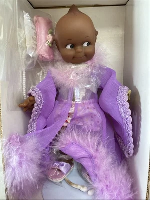 🤎Muñeca Kewpie negra de goma suave bebé afroamericano de 8,5 pulgadas Foto 1 de 4