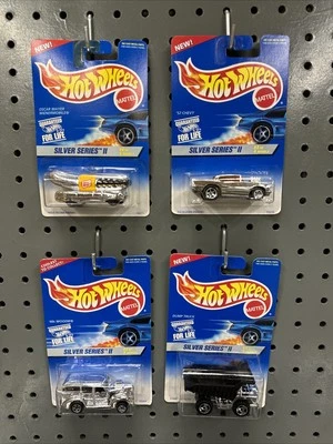 Lote de 4 1995 Hot Wheels Silver Series II 2 Juego Completo #420-423 Wiener Mobile Foto 1 de 4