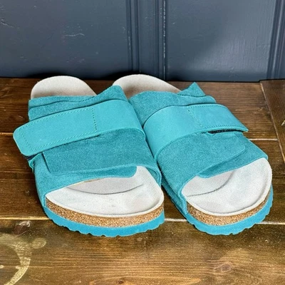 Sandalias Birkenstock Kyoto de gamuza talla EU 38 (mujer 7-7,5) verde azulado/turquesa Foto 1 de 4