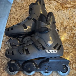 Roces BCN Barcelona Inline Skates Size US Mens 13 Made In Italy Gray Vintage - Picture 1 of 14