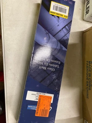 Estantería de baño Gatco 4236 Latitude II 21" de vidrio y metal - Latón cepillado Foto 1 de 2
