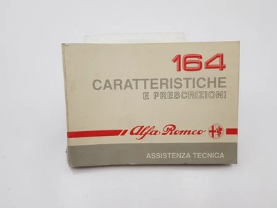Caratteristiche prescrizioni Alfa Romeo Alfa 164  assistenza tec no copia ed '90 - Immagine 1 di 4