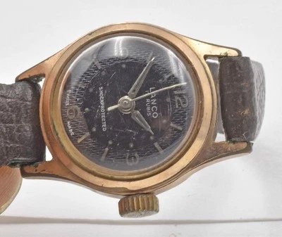 Reloj Pulsera Vintage Oro Rosa Relleno Top WP Acero Trasero LANCO Dama Cuerda Correr Foto 1 de 3