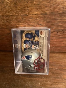 Tom Brady New England Patriots Mini Helmet Shadowbox with 2012 Card! - Picture 1 of 6