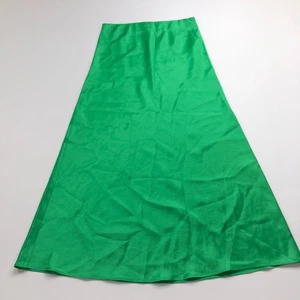 Babaton 6 (Fit 26 In) Acetate Satin Slip Elastic Pull On Midi Skirt MINT HRJ - Picture 1 of 14