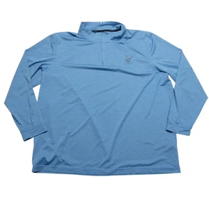 Under Armour Golf Pullover Mens 3XL Blue Mock Neck Long Sleeve Sand Valley - Picture 1 of 10