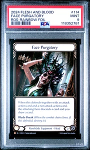 FAB Face Purgatory ROS114 Legendary Foil Rosetta Flesh and Blood PSA 9 Mint - Bild 1 von 2
