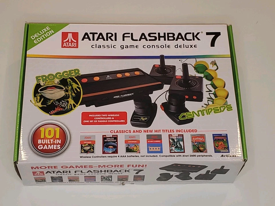 Atari Flashback 7 Classic Game Console - Black/Orange