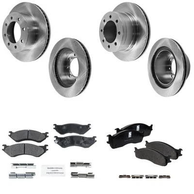 Kit de disco de freno y pastillas para Dodge Ram 2500 y Ram 3500 2003-2008 delanteras y traseras Foto 1 de 4