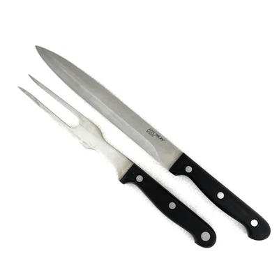 Cuchillo para tallar Sabatier Precision 8" y tenedor de carne gratis acero inoxidable Foto 1 de 4