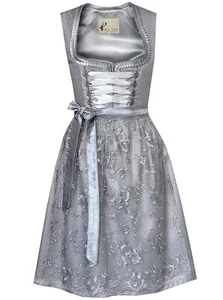 2pcs Oktoberfest Dress Women's German Dirndl Dress A341 /40 Grey - Picture 1 of 4