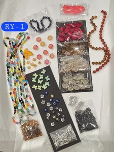 Jewelry Making, Crystal, Glass Beads Lot, Findings Bulk Lampwork - Picture 1 of 17