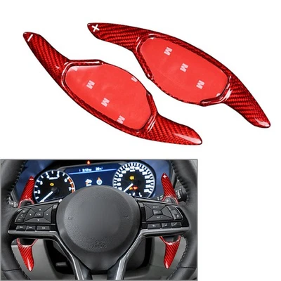 Fit Nissan Teana Altima 2019-2020 19 Carbon Fiber Steering Wheel Shift Paddle - Image 1 of 4