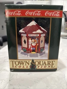 Coca Cola Town Square Town Gazebo With Carolers., New, Box Has Some Damage - Picture 1 of 14