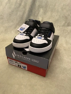 Skechers Quick Street Los  Angeles Kids Size 4 Shoes 405638L Black/White - Image 1 of 4