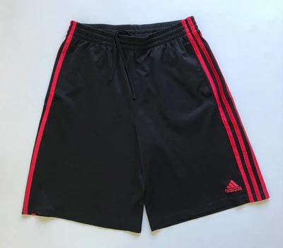 Adidas Designed 2 Move 3 Stripes Training Shorts Black Red Size Boys L - Image 1 of 4