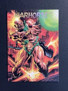 1993 CREATORS UNIVERSE WARHORSE PROMO CARD COMICS JOE JUSKO - Picture 1 of 2