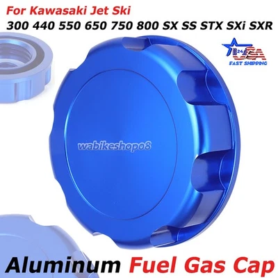 For Kawasaki Jet Ski Aluminum Fuel Gas Cap SS SX STX SXi ZXi 750 SXR 800 SX 650 - Image 1 of 4