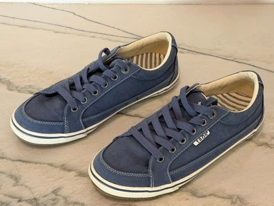 Zapatos deportivos de lona Taos Moc Star 8M para mujer azul blanco "indigo envejecido" Foto 1 de 4
