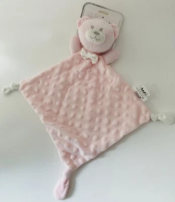 5835🌟Doudou Plat Mouchoir Ours Rose NAZARENOGABRIELLI Capitonnée - Photo 1/3