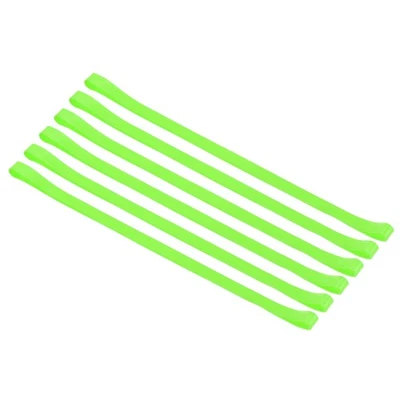 Elastici Asciugamani 6pz Elastico Asciugamano Lacci Bande Verde Fluorescente - Immagine 1 di 4