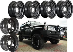 6X WHEEL STEEL 4X4 6x139,7 ET-30 17x8 for NISSAN PATROL OFF ROAD SET - Picture 1 of 4