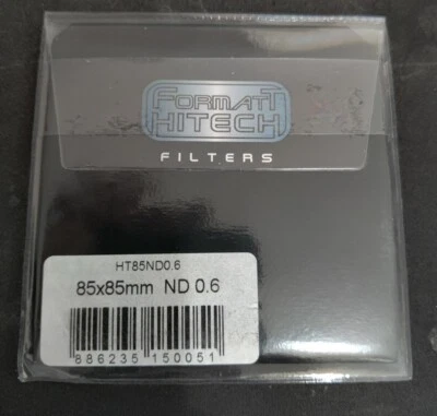 Formatt HITECH 85 Resina Dos Paradas ND0.6 NUEVO 85mmX85mm HT85ND0.6 ND Foto 1 de 3