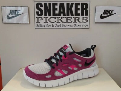 Nike Free Run 2 GS - DD0163 001 - Platinum / Purple - Black - 6Y / Women's: 7.5 - Image 1 of 4