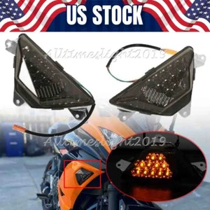 Front LED Turn Signal Light For KAWASAKI NINJA 250 300 400 650 1000 1000SX ZX-6R - Picture 1 of 12