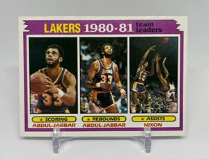 Kareem Abdul-Jabbar 1981 Topps Team Leaders Los Angeles Lakers HOF! #55 - Picture 1 of 2