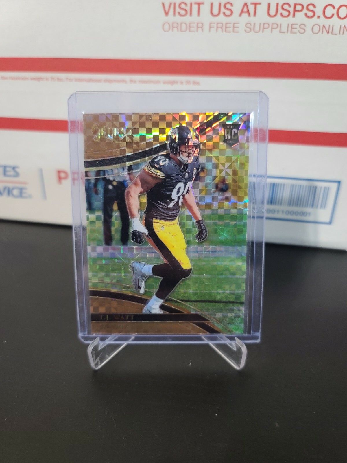 2017 Panini Select TJ Watt Copper Field Level Checkerboard Rookie RC /75