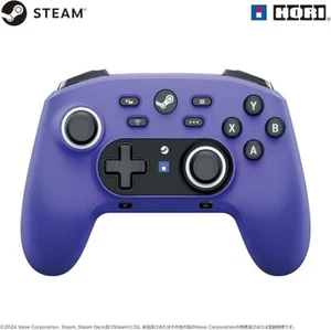 Wireless Hori pad Controller for Steam Luminous Violet HPC-068 Blue [Brand New] - Picture 1 of 3