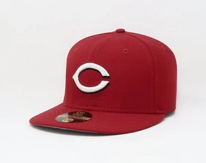 New Era 59Fifty Men Boys Hat Cincinnati Reds 2007 Authentic Wool Red Fitted Cap - Picture 1 of 5