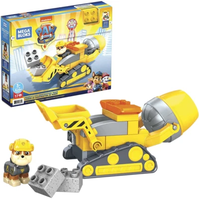 Mega Bloks Paw Patrol The Movie Rubble's City Construction Truck - Image 1 of 4