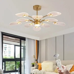 Modern Linear Sputnik Chandelier,56W Dimmable LED Pendant Light with 10 Lights - Picture 1 of 20