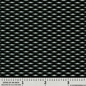 CCG UNIVERSAL 16" x 48" HD SMALL DIAMOND GRILL GRILLE MESH SHEET GLOSS BLACK - Bild 1 von 6