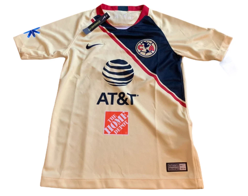 Nike Club America Home Soccer Jersey Youth Size Large 2018/2019 (919234-707)
