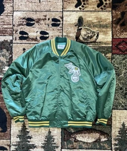Vintage 90s Athletics Bomber Jacket Chalk Line Size XL - Picture 1 of 9