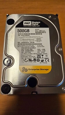 LOTTO 3 X HDD WESTERN DIGITAL RE3 500 GB 3,5" WD5002ABYS 7200 RPM SATA II - Immagine 1 di 4