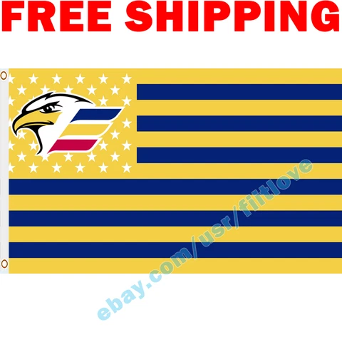 Colorado Eagles Logo Stars Stripes Flag 3X5 ft AHL American Hockey League Cover