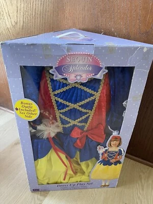 复古亮片 Splendor 3 儿童公主装扮套装白雪公主,长发公主 2002 — 第 1/4 张图片