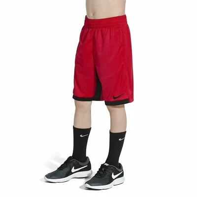 NUEVO Pantalones Cortos de Baloncesto de Entrenamiento Nike Dry Trophy GRANDES para Niños Grandes 939655, ROJO Foto 1 de 4