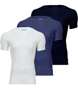 Cottonil Shirts 100% Ägyptische Baumwolle 3er Pack Rundhals Gr. M Mehrfarbig NEU - Bild 1 von 7