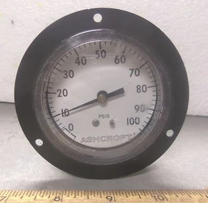 Ashcroft - Messuhr Manometer - Teile-Nr: 25-1001-H-02B-XFF-100 (NOS) - Bild 1 von 12